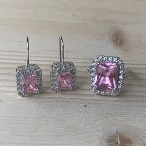 925  ring and earrings set
